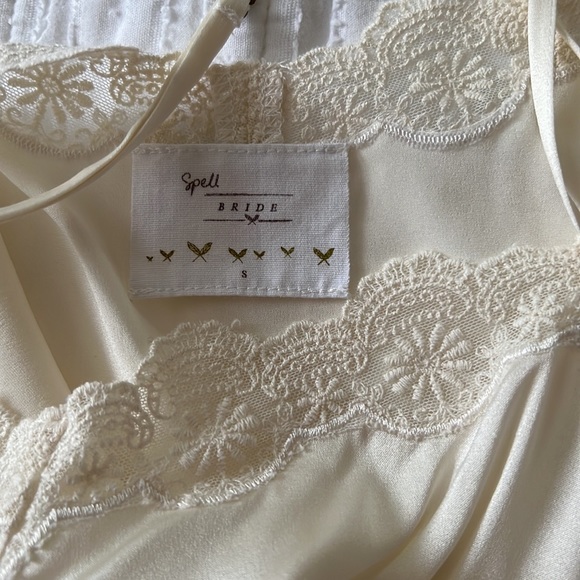 NWOT Spell Bride Maple Silk Slip Dress Size Small - Picture 6 of 7
